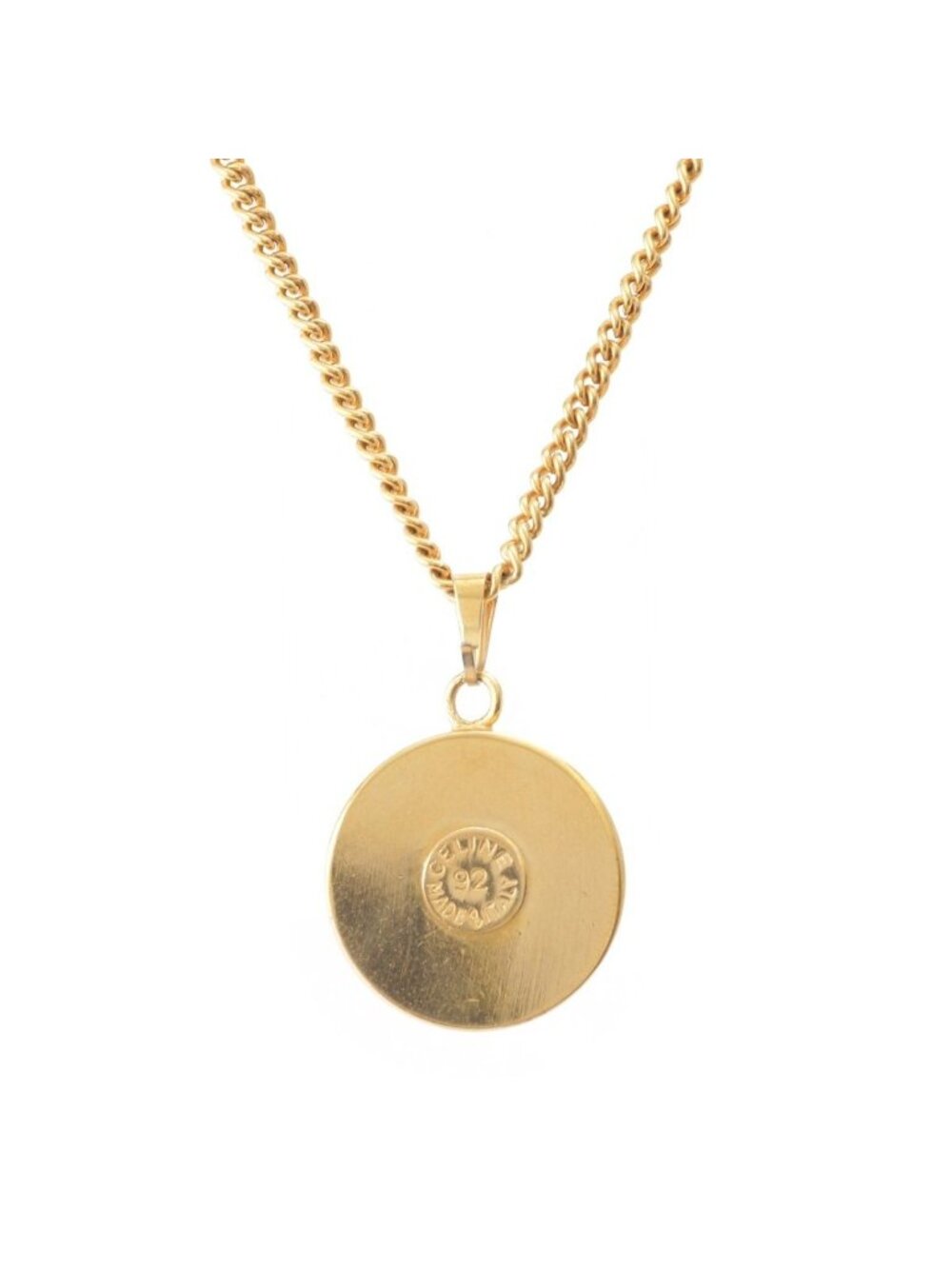 Celine Faux Pearl Necklace Gold - Picture 2 of 7
